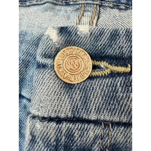 MOTHER The Looker Ankle Step Fray Jeans Exposed Secret Sister Sz 27 Made in USA - Picture 10 of 16